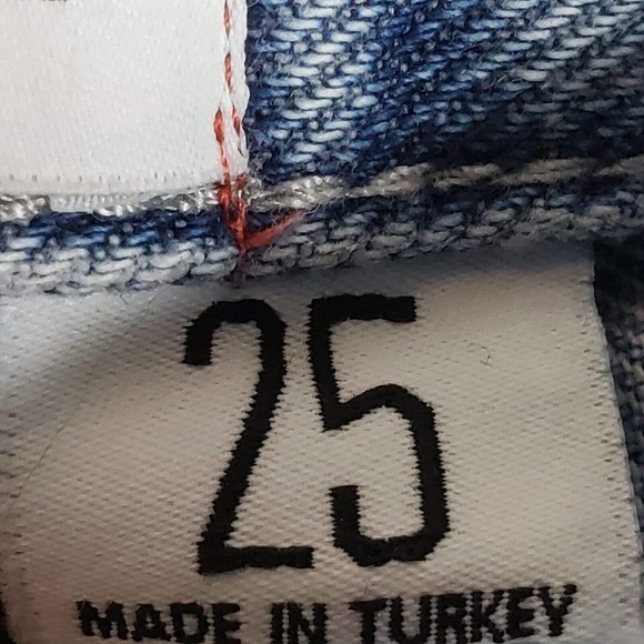 BDG Urban Outfitters High Rise Baggy Jeans Women's Size 25 Blue Y2K Skate - Picture 13 of 14